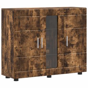 vidaXL Holzschrank Ger&auml;ucherte Eiche 88,5 x 30,5 x 73 cm Holzwerkstoff