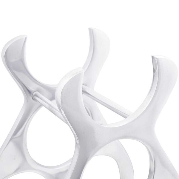 vidaXL Weinregal Silber 23 x 14 x 28 cm Aluminium