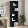 vidaXL B&uuml;cherregal Schwarz Eichen-Optik 60x30x189 cm Holzwerkstoff