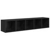 vidaXL TV-Schrank Set 2 stk. Schwarz Eichen-Optik Holzwerkstoff