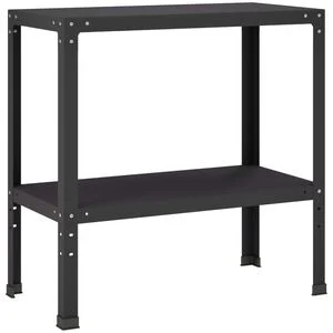 vidaXL Pflanztisch 100 x 40 x 80 cm Pulverbeschichteter Stahl Schwarz