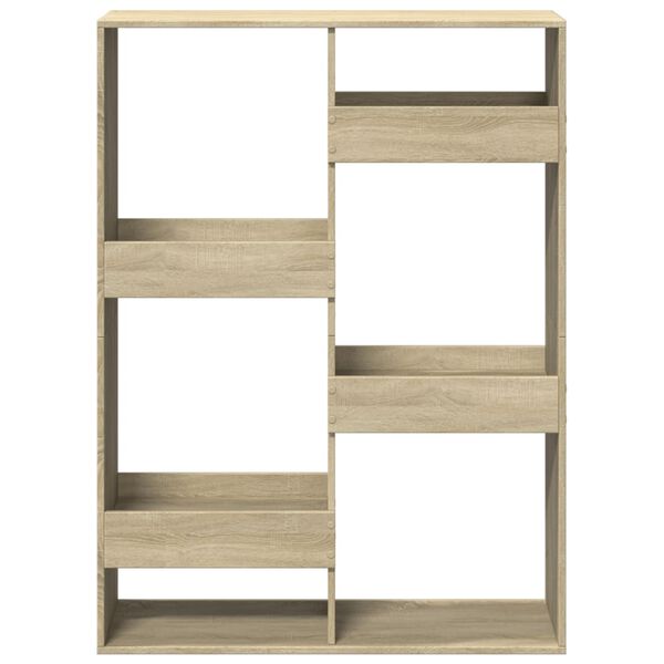 vidaXL B&uuml;cherregal Sonoma-Eiche 100x33x135 cm Holzwerkstoff