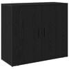 vidaXL Sideboard Schwarz Eichen-Optik 80 x 33 x 70 cm Holzwerkstoff