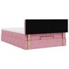 vidaXL Ottoman-Bett mit Matratze Rosa 140x200 cm Samt