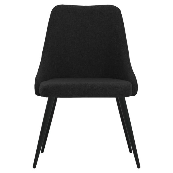 vidaXL Esszimmerst&uuml;hle 6 Stk. Schwarz Stoff