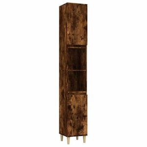 vidaXL Badschrank R&auml;uchereiche 30x30x190 cm Holzwerkstoff