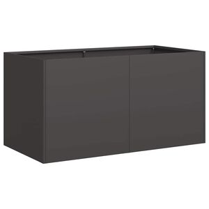 vidaXL Pflanzk&uuml;bel Schwarz 80x40x40 cm Kaltgewalzter Stahl