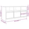 vidaXL TV-Schrank Weiß 102x37,5x52,5 cm Holzwerkstoff