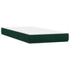 vidaXL Boxspringbett mit Matratze Dunkelgr&uuml;n 180x210 cm Samt