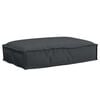 vidaXL Kissen Schwarz 60 x 40 x 8 cm Oxford-Stoff