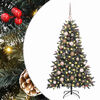 vidaXL K&uuml;nstlicher Weihnachtsbaum Gr&uuml;n 120 cm PVC, Plastik und Stahl