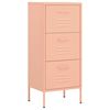 vidaXL Lagerschrank Rosa 42,5x35x101,5 cm Stahl