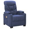vidaXL Massagesessel mit Aufstehhilfe Blau Stoff