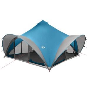 vidaXL Tipi Zelt mit Dach Blau 18-Personen Polyester und Stahl