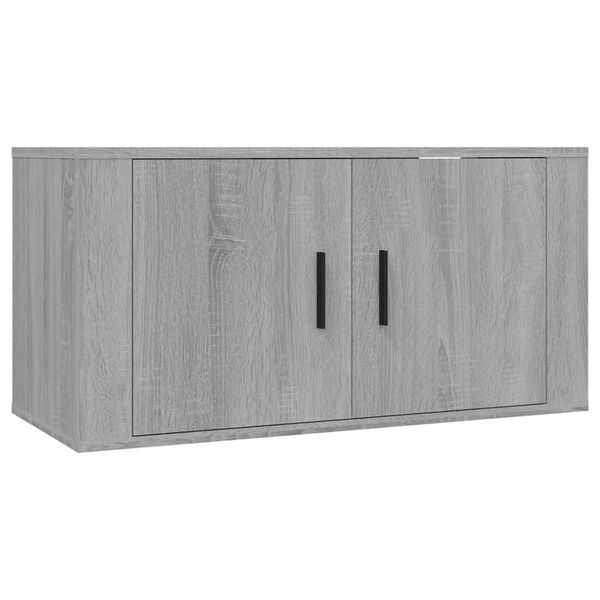 vidaXL TV-Wandschr&auml;nke 2 Stk. Grau Sonoma 80x34,5x40 cm