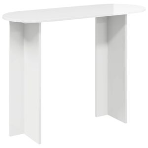 vidaXL Konsolentisch Hochglanz Wei&szlig; 100 x 39,5 x 75 cm Holzwerkstoff