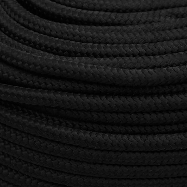vidaXL Arbeitsseil Schwarz 8 mm 500 m Polyester