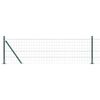 vidaXL Euro-Zaun mit Betonsockel 25 x 0,4 m PVC-beschichteter Stahl