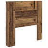 vidaXL Kopfteil mit Regal Altholz 100 x 15 x 103,5 cm Holzwerkstoff