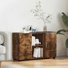 vidaXL Sideboard Ger&auml;ucherte Eiche 88,5 x 30,5 x 55,5 cm Holzwerkstoff