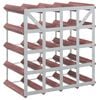 vidaXL Weinregal f&uuml;r 20 Flaschen Braun Massivholz Kiefer