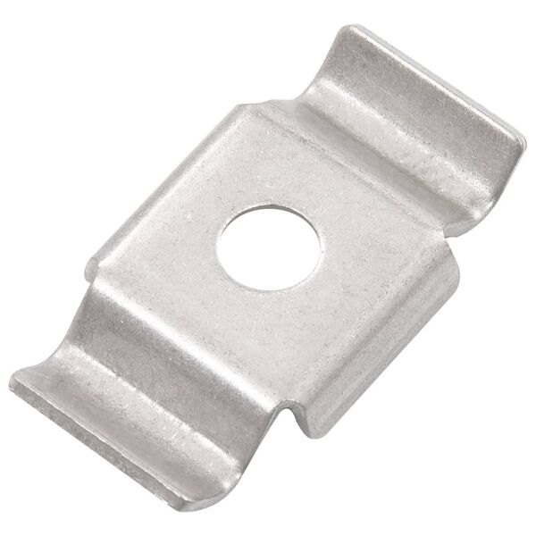 vidaXL Schmetterlingsklemme für Doppelstabmatten 50 Stk. Edelstahl