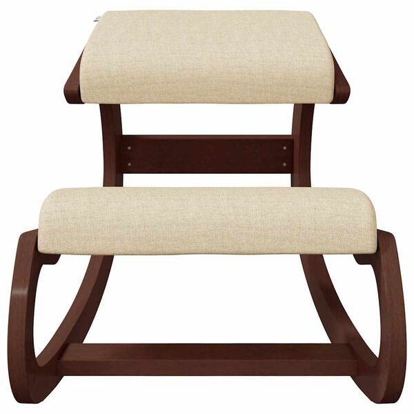 vidaXL Kniestuhl Creme 55x84x55 cm Birkensperrholz