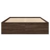 vidaXL Bettgestell ohne Matratze Braun Eiche 120x190 cm Holzwerkstoff
