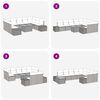 vidaXL Garten-Sofa-Set mit Speicher 10 pcs Beige Poly Rattan