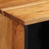 vidaXL Sideboard mit Regal Natur 80 x 33,5 x 75 cm Massivholz Akazie