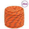 vidaXL Bootsseil Orange 16 mm 25 m Polypropylen