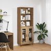 vidaXL Highboard 2 pcs Artisan-Eiche Holzwerkstoff