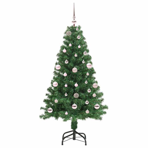 vidaXL K&uuml;nstlicher Weihnachtsbaum mit 150 LEDs mit St&auml;nder Gr&uuml;n 150 cm
