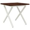 vidaXL Live Edge Esstisch 70 x 70 x 75 cm Massivholz Akazie