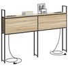 vidaXL Kopfteil mit Stauraum mit Ladestation Sonoma-Eiche 140 cm