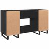 vidaXL Schreibtisch mit Regal Schwarz Eichen-Optik 140 x 50 x 75 cm