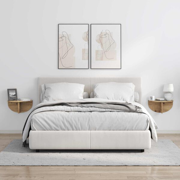 vidaXL Wandregal Artisan-Eiche 38 x 19 x 19 cm Holzwerkstoff