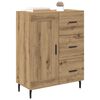 vidaXL Sideboard Artisan-Eiche 69,5 x 34 x 90 cm Verbundholz und Eisen