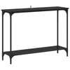 vidaXL Konsolentisch Schwarz Eichen-Optik 101 x 30.5 x 75 cm