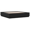 vidaXL Bettgestell mit LED Schwarz 200x200 cm Holzwerkstoff
