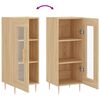 vidaXL Sideboard Sonoma-Eiche 34,5x34x90 cm Holzwerkstoff