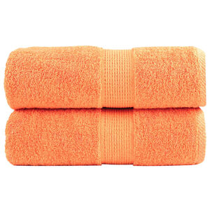 vidaXL Premium Waschhandt&uuml;cher SOLUND 2 St&uuml;ck Orange 30x30 cm 600 g/m&sup2;