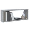 vidaXL W&uuml;rfelregale 4 Stk. Grau Sonoma 60x15x23 cm Holzwerkstoff