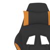 vidaXL Gaming-Stuhl mit Fu&szlig;st&uuml;tze Schwarz und Orange Stoff