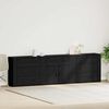 vidaXL Sideboard Schwarz Eichen-Optik 240 x 33 x 70 cm Holzwerkstoff
