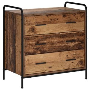 vidaXL Schubladenschrank Altholz 70 x 39,5 x 71 cm Holzwerkstoff