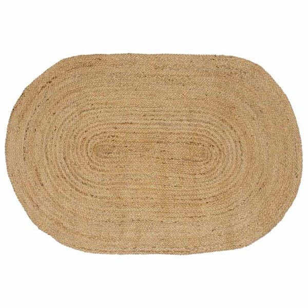 vidaXL Bereichsteppiche Oval Natur 152 x 245 cm Jute