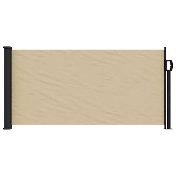 vidaXL Seitenmarkise Ausziehbar Beige 100x300 cm