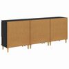 vidaXL Sideboards 3 pcs Schwarz Eichen-Optik 60 x 35 x 70 cm