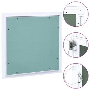 vidaXL Revisionsklappe mit Aluminium-Rahmen und GK-Einlage 200x200 mm
